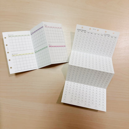 5-Hole Loose Leaf Paper Refills - Yearly - M5 Size