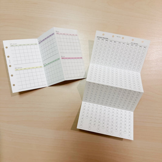 5-Hole Loose Leaf Paper Refills - Yearly - M5 Size