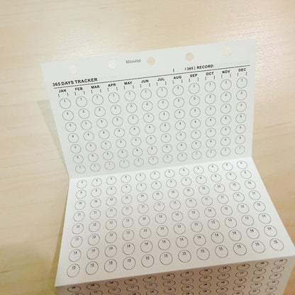 5-Hole Loose Leaf Paper Refills - Yearly - M5 Size