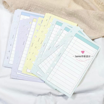 6-Hole Loose Leaf Paper Refills - List - A6 Personal Size