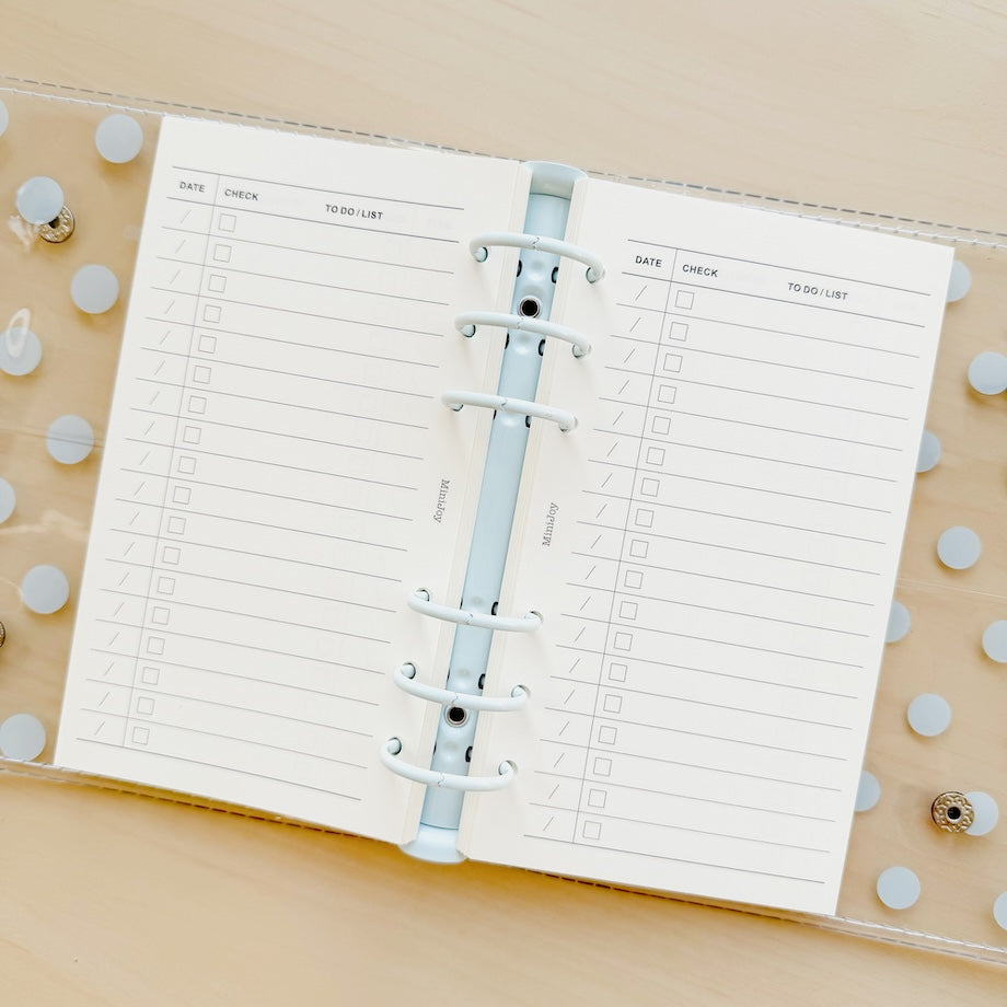 6-Hole Loose Leaf Paper Refills - List - A6 Personal Size
