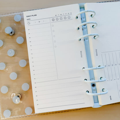6-Hole Loose Leaf Paper Refills - Plan - A6 Personal Size