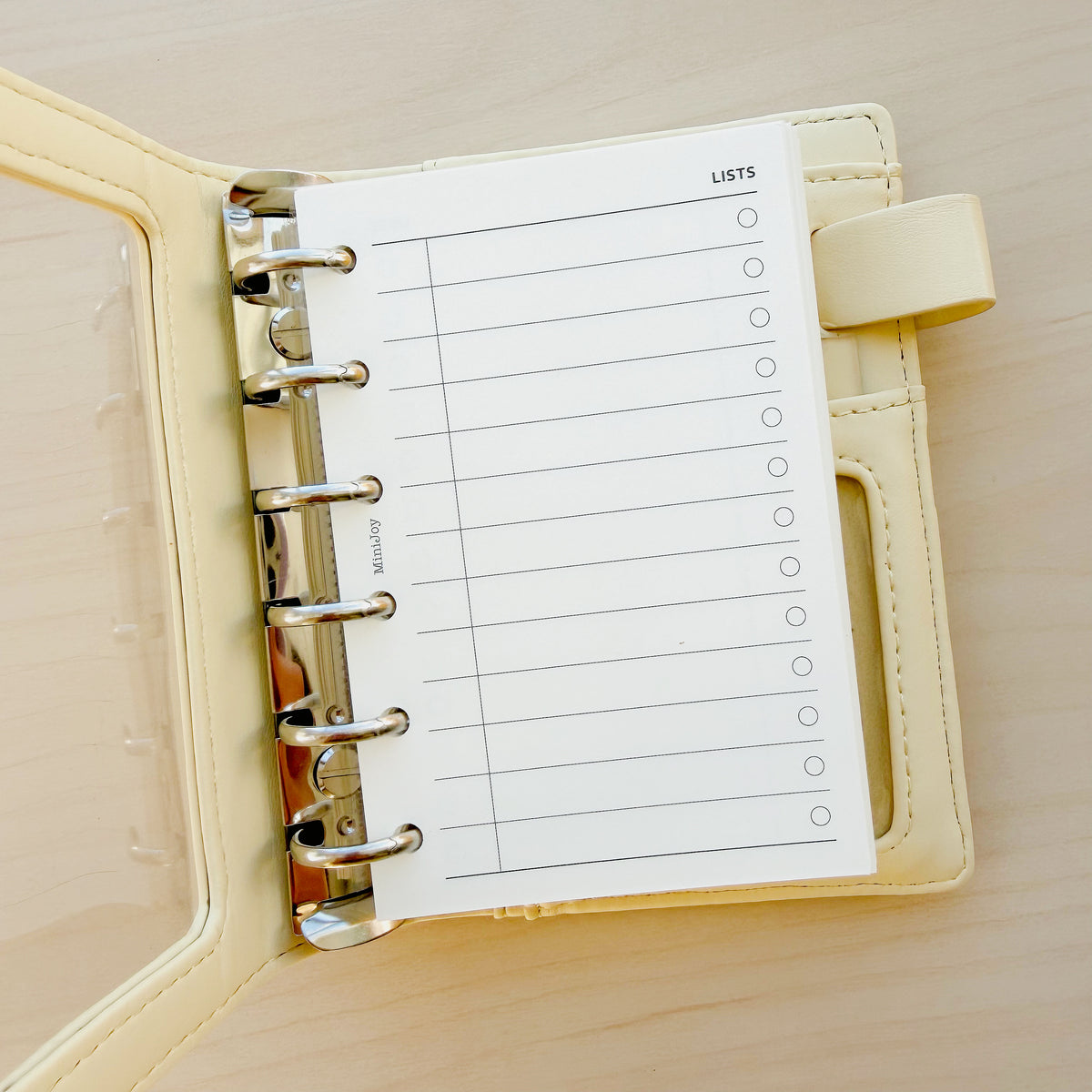 6-Hole Loose Leaf Paper Refills - List - A7 Size