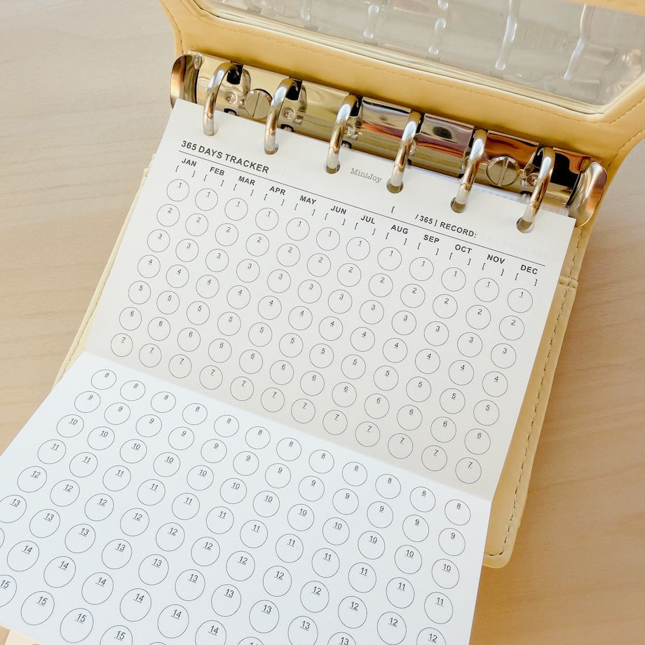 6-Hole Loose Leaf Paper Refills - Tracker - A7 Size