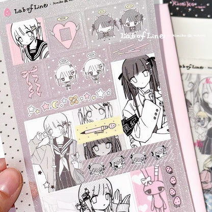 Die-Cut Sticker Sheet - Angel