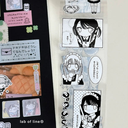 Die-Cut Sticker Roll - Maid Manual