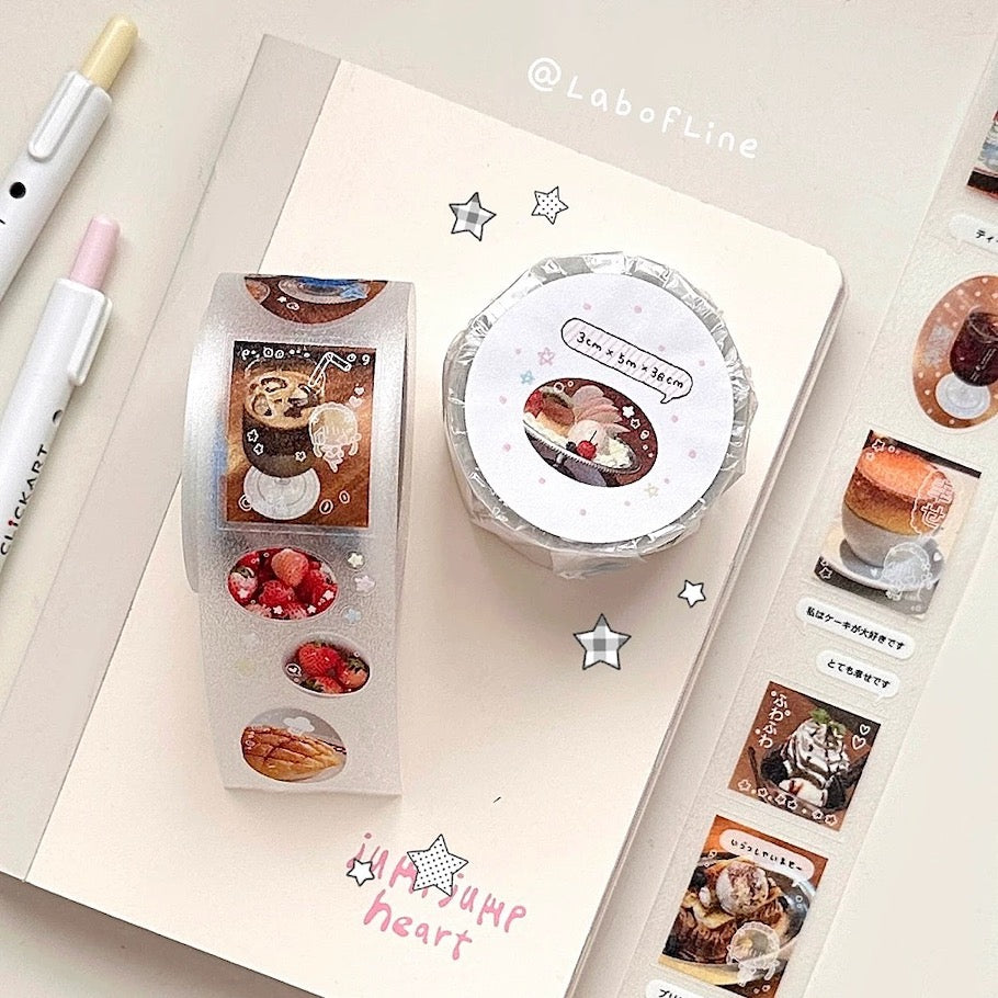 Die-Cut Sticker Roll - Summer's End & Tea House