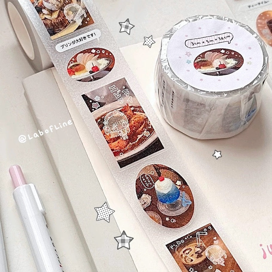 Die-Cut Sticker Roll - Summer's End & Tea House