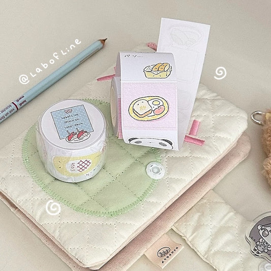 Die-Cut Writing Memo Roll - Breakfast
