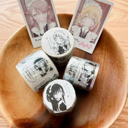 Die-Cut Sticker Roll - Maid Manual