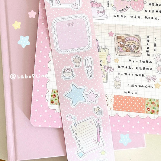 Die-Cut Writing Memo Roll - Strawberry Cake