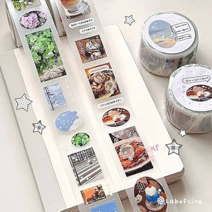 Die-Cut Sticker Roll - Summer's End & Tea House