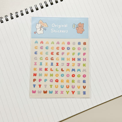 SANTU & TUSAN Original Stickers - Little Square Stickers