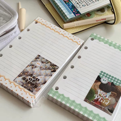 Loose Leaf Paper Refills - Plaid, Stars, & Stripes - A7 Size