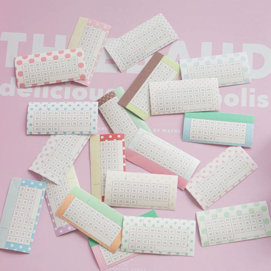 Die-Cut Sticker Roll - Monthly & Weekly