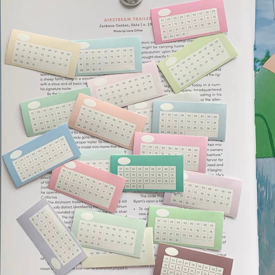Die-Cut Sticker Roll - Monthly & Weekly