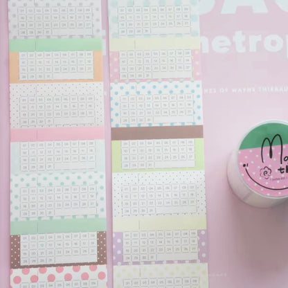 Die-Cut Sticker Roll - Monthly & Weekly