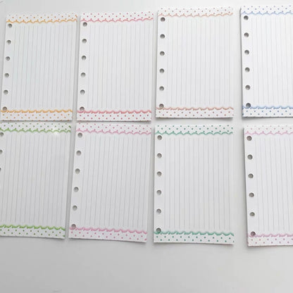 Loose Leaf Paper Refills - Plaid, Stars, & Stripes - A7 Size