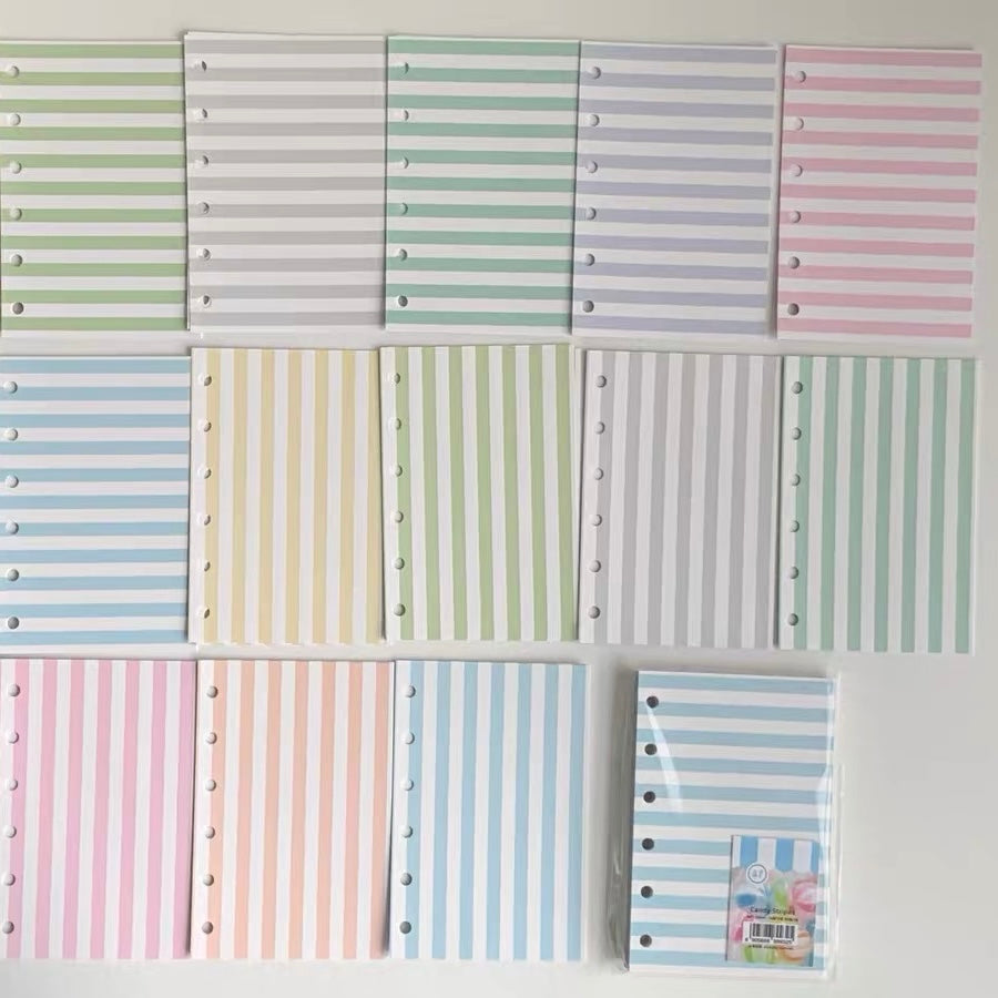Loose Leaf Paper Refills - Plaid, Stars, & Stripes - A7 Size