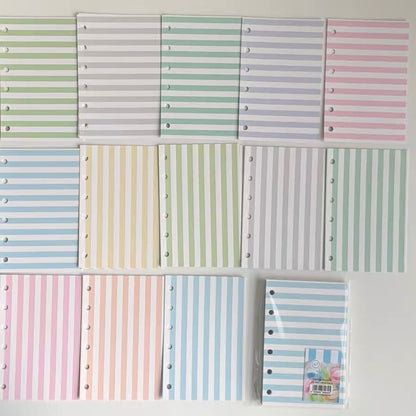 Loose Leaf Paper Refills - Plaid, Stars, & Stripes - A7 Size