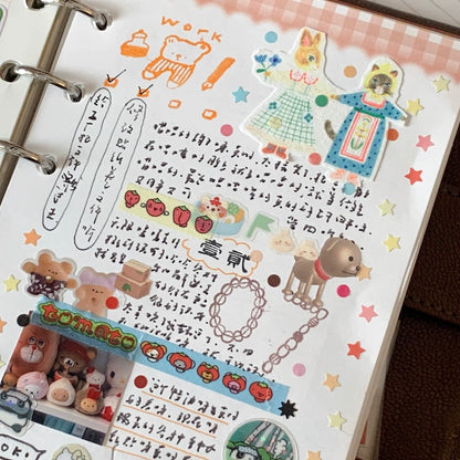 Die-Cut Sticker Roll - Colorful Star