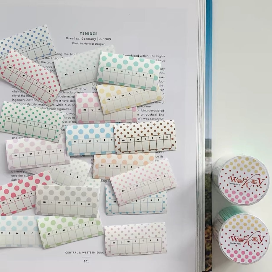 Die-Cut Sticker Roll - Monthly & Weekly