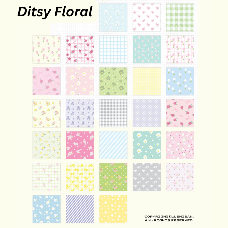 Mini Memo Pad - Ditsy Floral