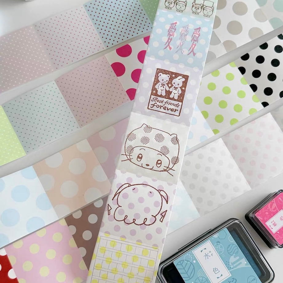 Writing Memo Roll - Polka Dot Squares