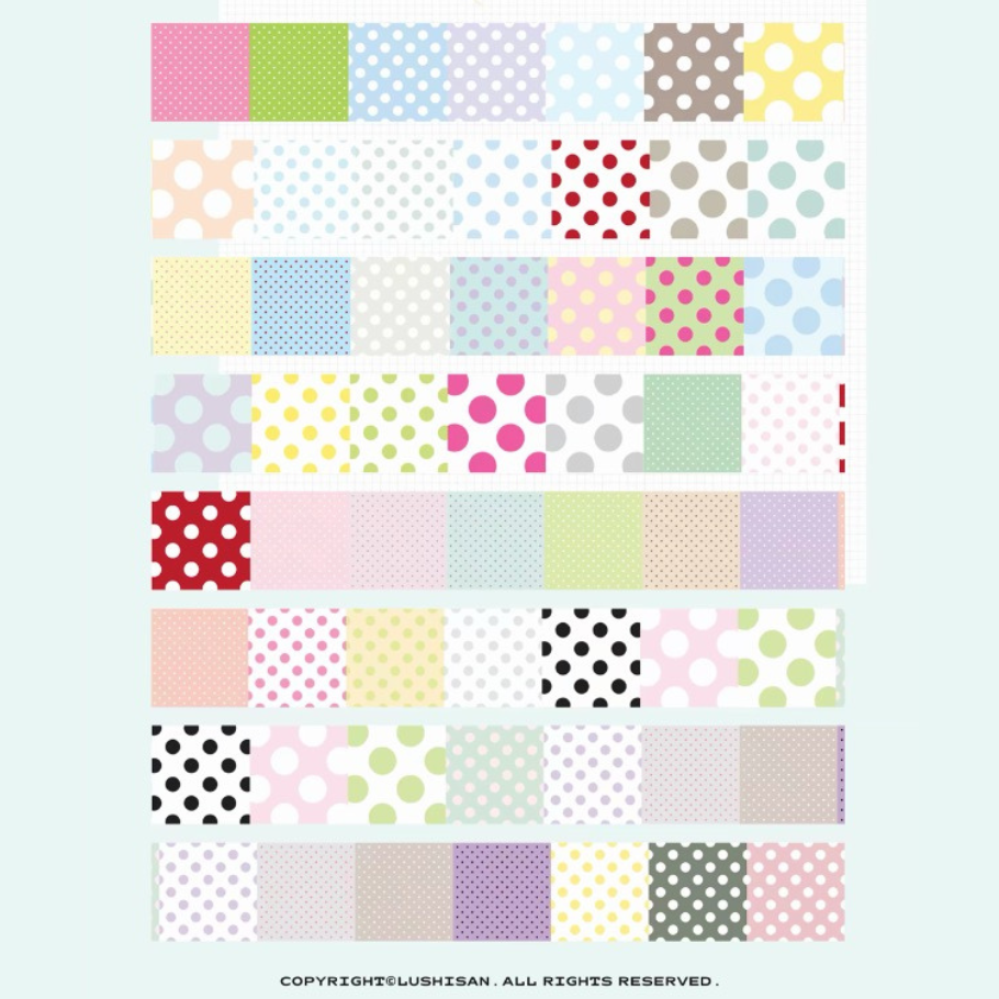 Writing Memo Roll - Polka Dot Squares