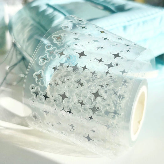 Die-Cut Sticker Roll - Sparkling Galaxy
