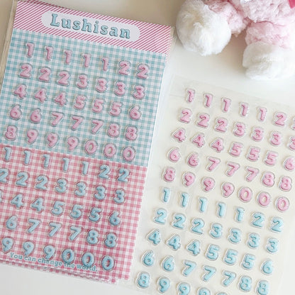 Puffy Sticker Sheet - Numbers