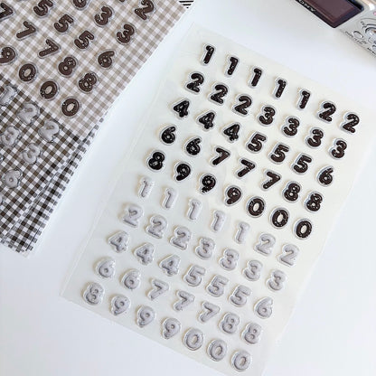 Puffy Sticker Sheet - Numbers