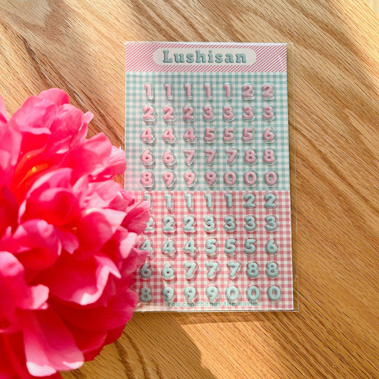 Puffy Sticker Sheet - Numbers