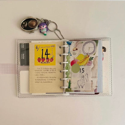 Colorful 6-Hole Loose Leaf Paper Refills - A7 Size