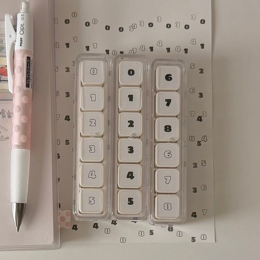 Push-Button Stamp - Numbers