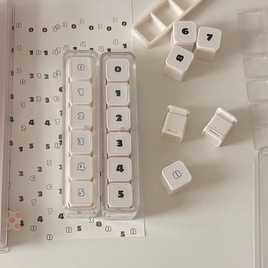 Push-Button Stamp - Numbers