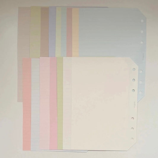 6-Hole Loose Leaf Paper Refills - A6 Size