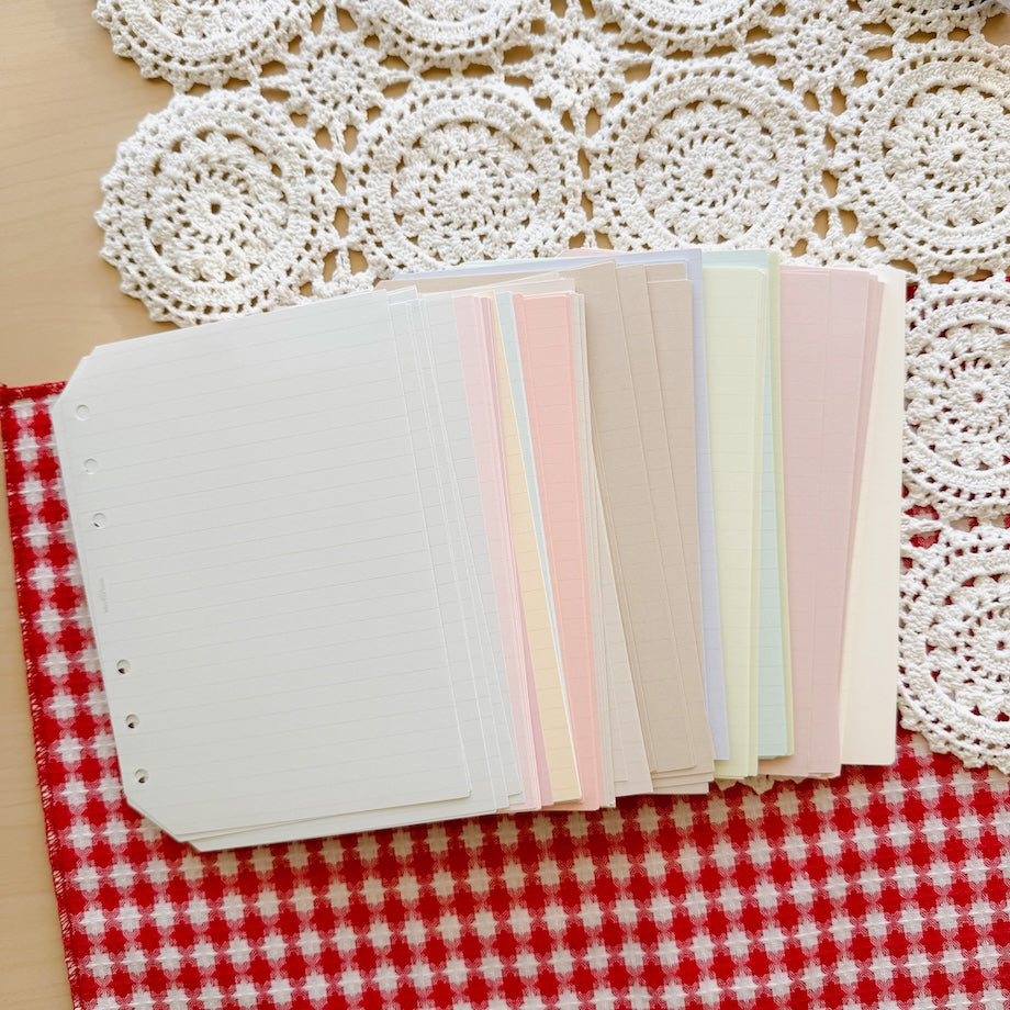 6-Hole Loose Leaf Paper Refills - A6 Size