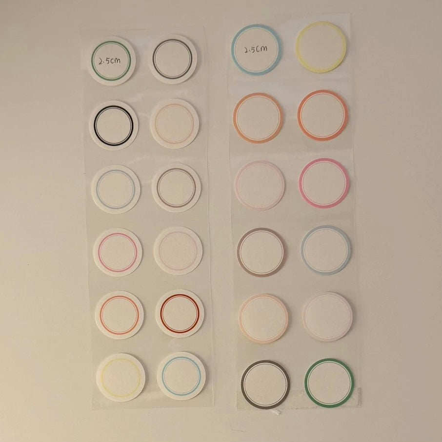 Die-Cut Sticker Roll - A Circle