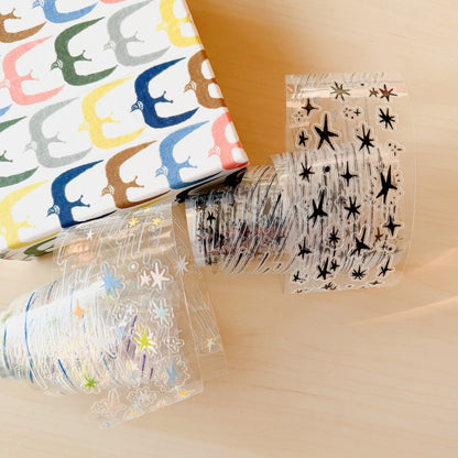Sticker Roll - Rain and Stars