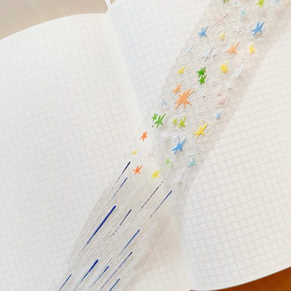 Sticker Roll - Rain and Stars
