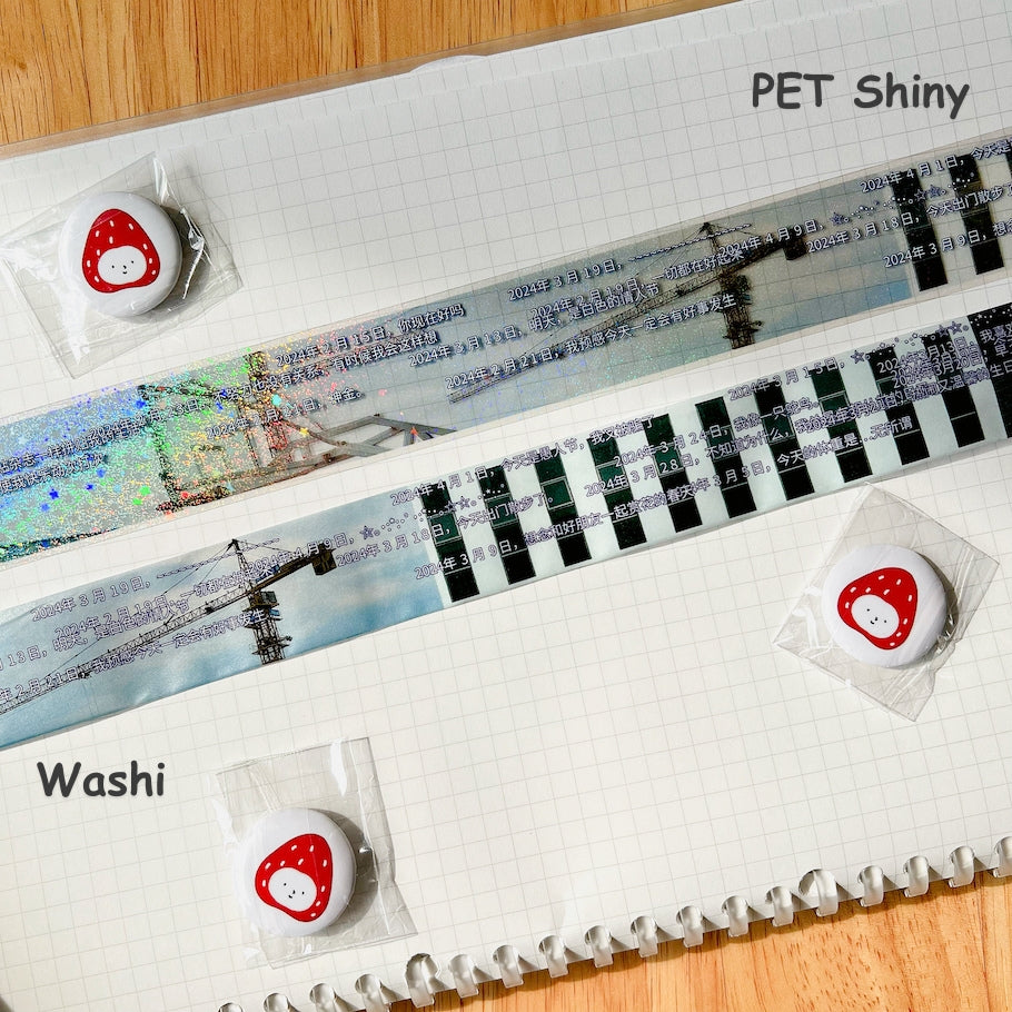 PET Shiny Tape and Washi Tape