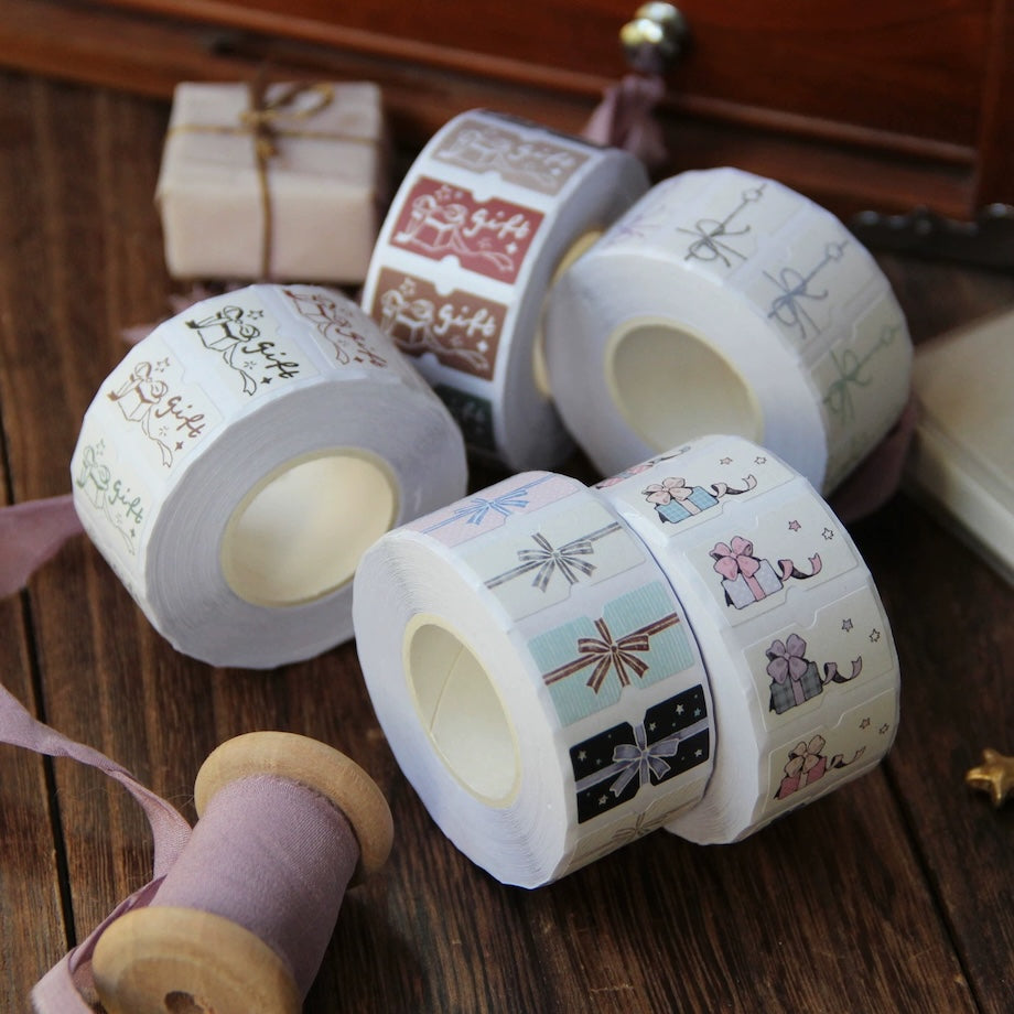 Gift Label Sticker Rolls