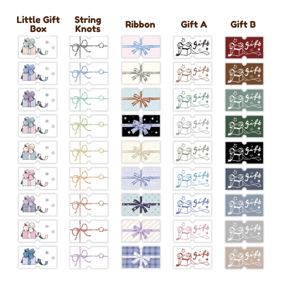 Gift Label Sticker Rolls
