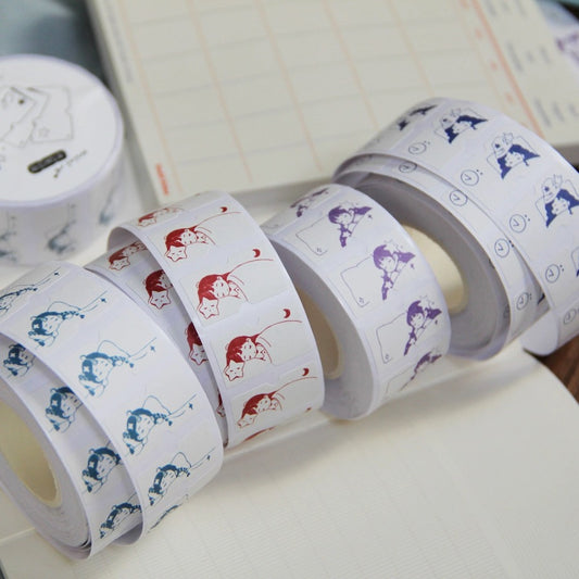 Good Night Witch Label Sticker Rolls