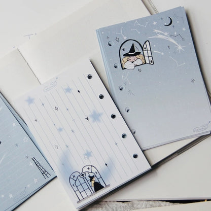 Starry Night Loose Leaf Paper Refills - A7 & M5 Size