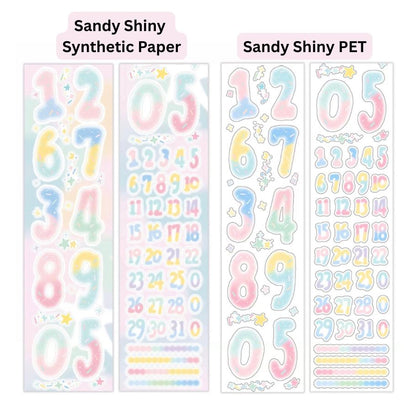 Die-Cut Sticker Roll - The Soft Sweet Numbers