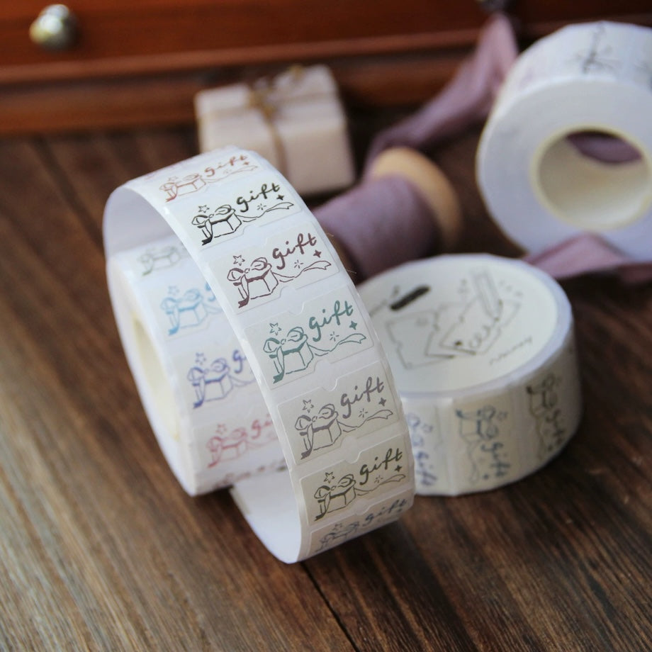 Gift Label Sticker Rolls