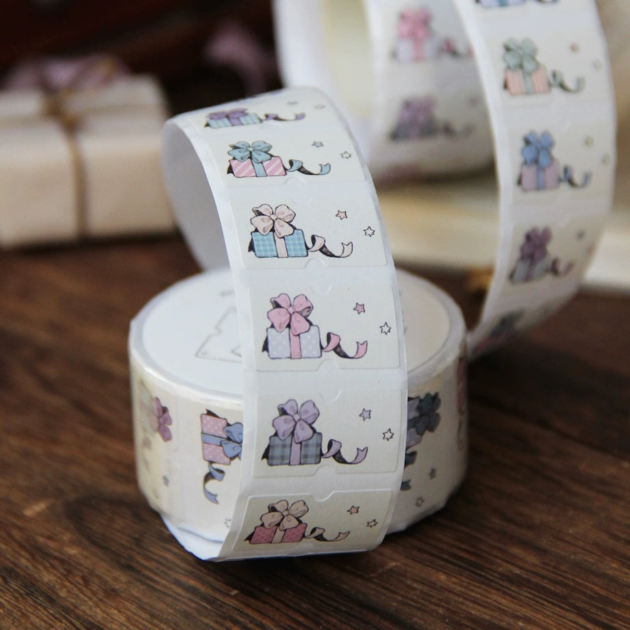 Gift Label Sticker Rolls