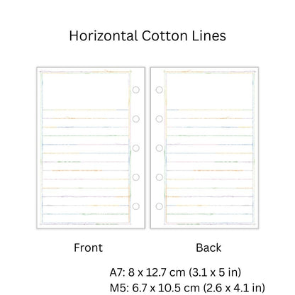Neinei Loose Leaf Paper Refills - A7 & M5 Size
